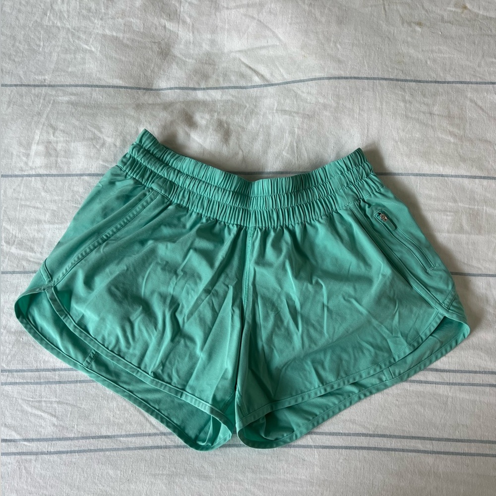 Mint green tracker shorts, size 10
